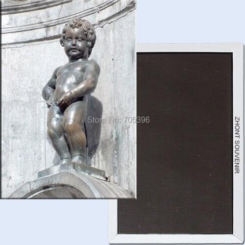 Home Decor Stickers,Belgium Brussels city sculptures,Manneken Pis Fridge Magnet 5513 ornaments Souvenir