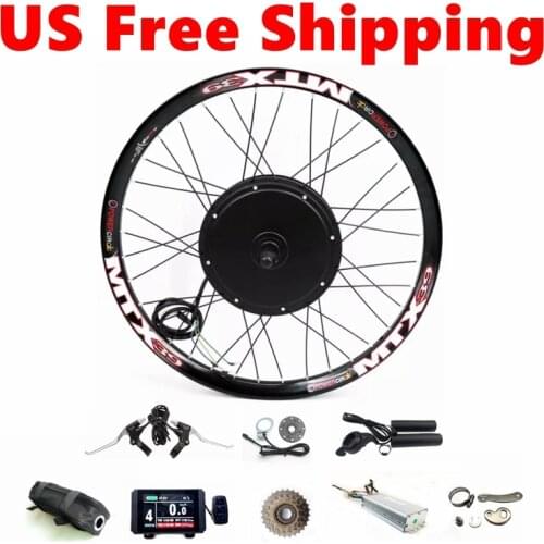 The Newest KT-LCD8H Color Display 48V40A Controller Rear Dropout 135mm Front Dropout 100mm 52v 2000W Ebike Wheel Motor Kit
