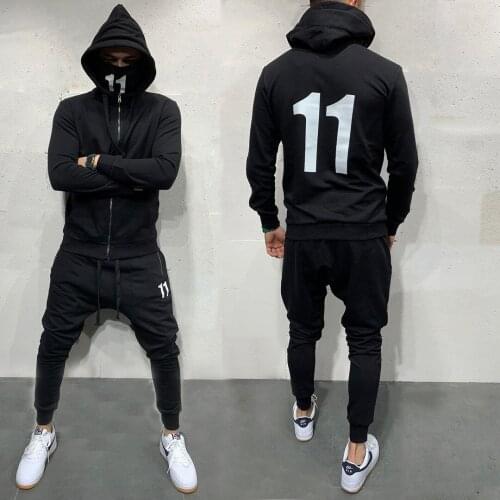 2021 new mens suit Korean Trend casual wear spirit boy sports fitness running training clothes
