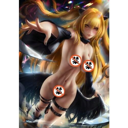 Print silk or canvas Anime to love ru sexy lady art poster 16x24 24x36 inch custom living room bedroom decorative painting