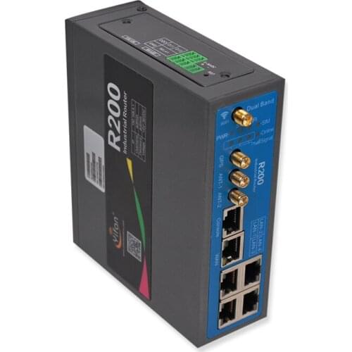 R200 industrial Gigabit 3G 4G LTE router GPS with2.4G 5G AC Dual Band WIFI