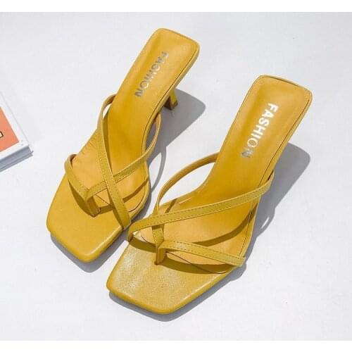 Sandals Women Fashion High Heels Sandals Ladies Women Shoes Summer 2021 Elegant Sexy Sandals Outdoor Women Slippersjki98