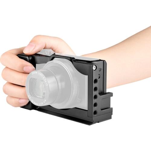 G7X Mark III Vlogging Camera Cage Rig Extension Cold Shoe Mount Aluminum Alloy Side Handle Bracket for Canon G7 X Mark III G7x3