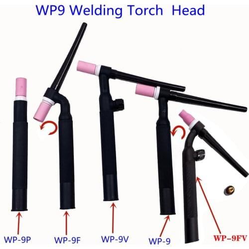 WP9 TIG Torch GTAW Gas Tungsten Arc Welding Gun Argon Air Cooled WP9V Gas Valve WP9F Flexible Neck TIG Welding Torch