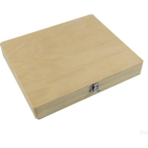 New 100-Places Digital Microscope Slides Storage Box Biological Wooden Piece Case with Numbered Slots Contents Sheet