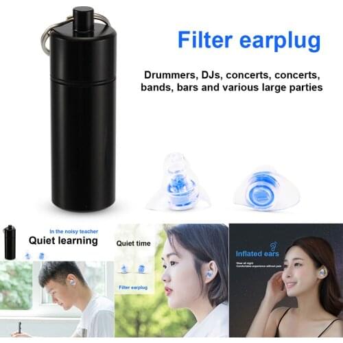 Ear Plugs Noise Reductor Hearing Protector for Concerts Musicians Motorcycles Study Sleeping can CSV
