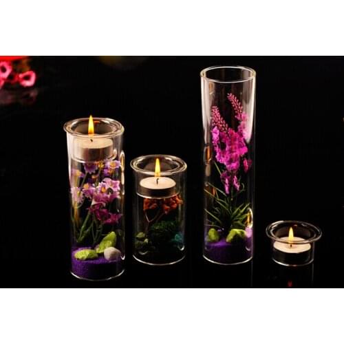 1PC Hot European DIY creative green bonsai Candle holder for candle power dinner home vase candlestick JY 1231
