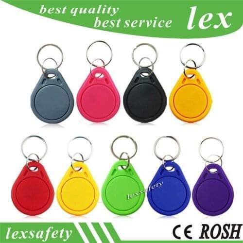 100pcs ABS 13.56mhz Key Tag FUID Keyfob Token Keyfobs Copy Clone RFID FUID Tag One-time Uid Changeable Block 0 Writable keychain