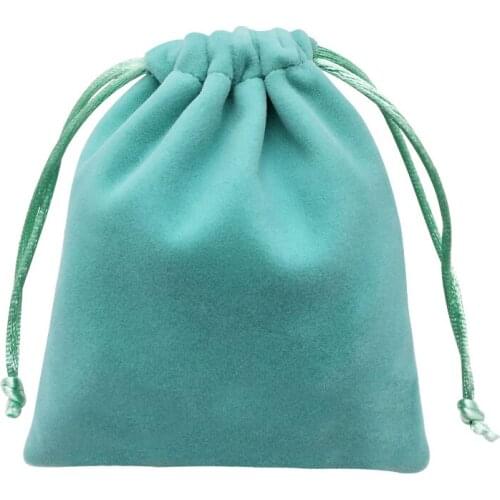 100pcs High quality velvet jewelry drawstring dust bag pouch for accessories Ipad mini phone storage and packaging