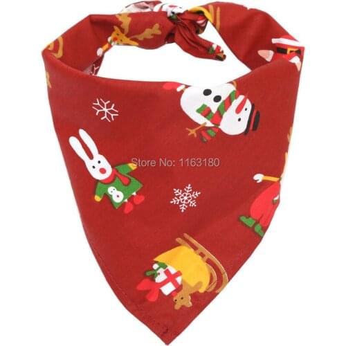 144 pcs/lot Wholesale Pet Dog Scarf Collars Adjustable Puppy Triangular Bandana Pet Dog Cat Tie Collar Pet Accessories