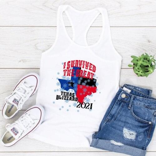 2021 Vogue American National Flag Printing Tank Top Women Sleeveless Summer Vest Female Cotton O Neck Tops for Women Plus Size
