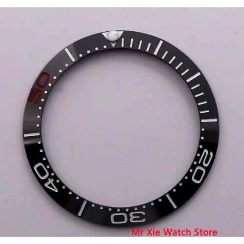 38mm High quality black ceramic bezel insert luminous dot fit 40mm watch case SUB Automatic watch