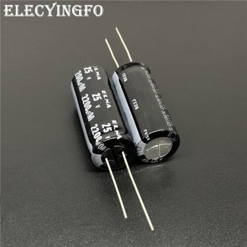 5Pcs/50Pcs 2200uF 25V2200UF ELNA RE2J Series 12.5x31mm 25V2200uF Audio Capacitor