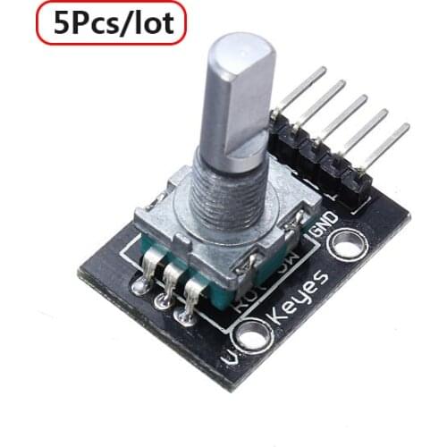 5Pcs/lot 5V KY-040 Rotary Encoder Module For DIY AVR PIC Free Shipping