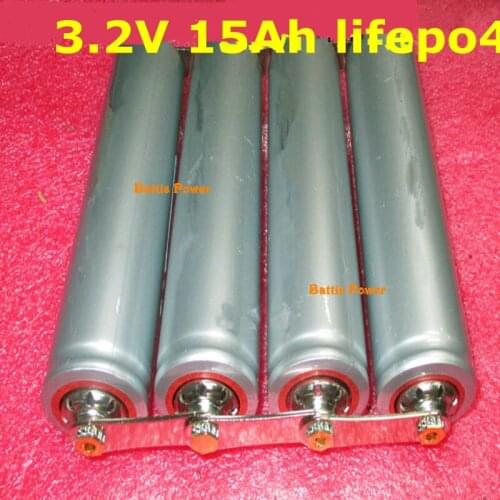 8pcs 3.2v 15Ah lifepo4 battery 3.2v lithium iron 15Ah 5C discharge rate for 12V 24V ebike scooter Battery pack diy