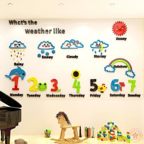 Sunflower acrylic photo wall sticker creative personality 3D stickers bedroom bedside background wall surface decoration