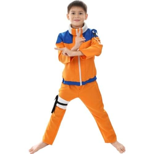 Anime Uzumaki Cosplay Costume Uzumaki Uniform Kids Children Halloween Costumes