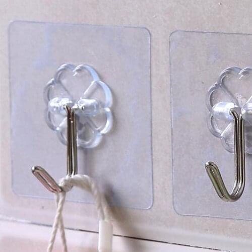 Big sale ! 5pcs Home Kitchen Hooks Transparent Suction Cup Sucker Wall Hooks Hanger For Kitchen Bathroom Wholesale Dropshipping
