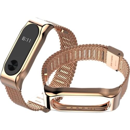 Mijobs Mi Band 2 Strap Bracelet for xiaomi Mi Band 2 wrist strap Mi band2 Smart Band Strap MiBand 2 Wristband black Magnet Metal