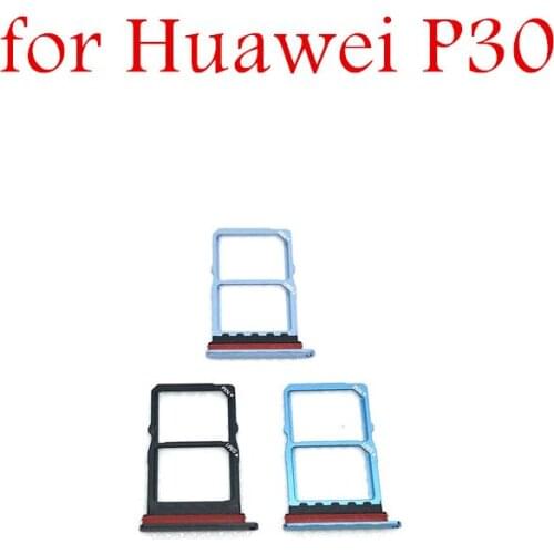 For Huawei P30 Card Tray Holder Micro SIM Nano SIM SD Card Card Slot Adapter Holder for Huawei P30 Repair Spare Parts