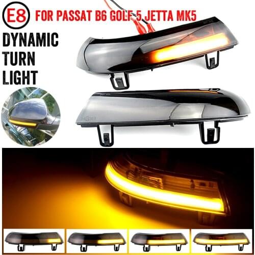 Dynamic Turn Signal Blinker Flowing Water Blinker Flashing Light For VW GOLF 5 GTI Jetta MK5 Passat B5.5 B6 Sharan