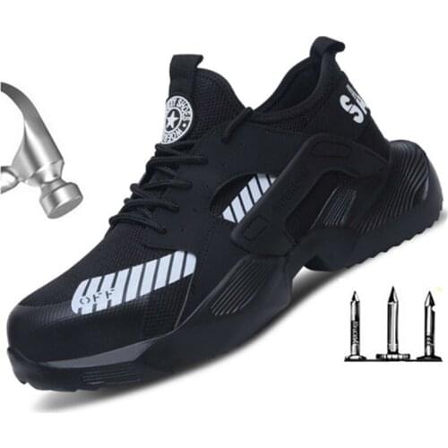 Designer Light Work Safety Boots Steel Toe Safety Shoes Male Anti-puncture Safety Indestructible Shoes Work Sneakers Men Shoe