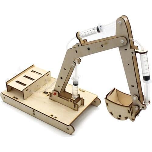 Hydraulic Excavator DIY Student Technology Small Production Science and Education Toy model Science Experimental for Steam Toy