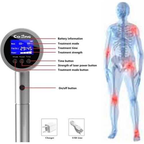 LLLT Cold Laser Therapy Heel spurs Sore Relief Joint Pain Relieving Hyperplasia Bruises Repair Rehabilitation Physiotherapy