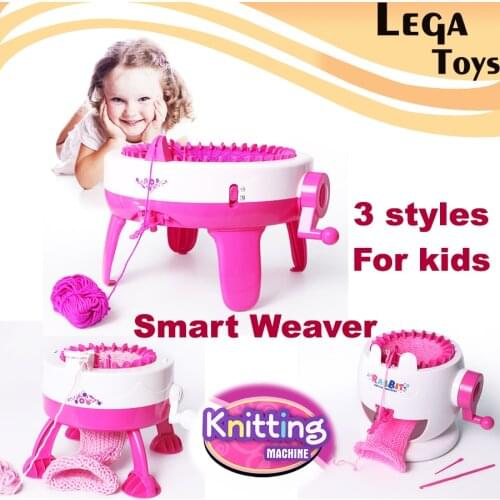 Smart Weaver Knitting Kit Machine Educational Toys For Children - Quick Knit Loom Easy to Use,3 Styels for choose