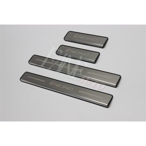 Stainless Steel Door Sill Scuff Plate Guard Sills Protector Trim For Hyundai Encino Knoa 2017-2020