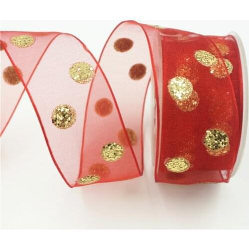 5m/lot) 40mm Single Face Organza Ribbon for Wedding Party Decorations Bow DIY Supplies Gifts Bouquet Wrapping Lace Ribbons