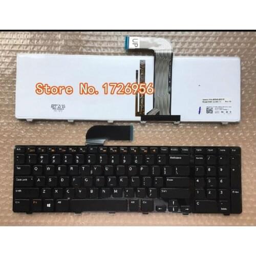 Original USED Laptop keyboard for dell 5720 7720 N7110 17R L702X Vostro3750 series keyboarded with backlit black and gray