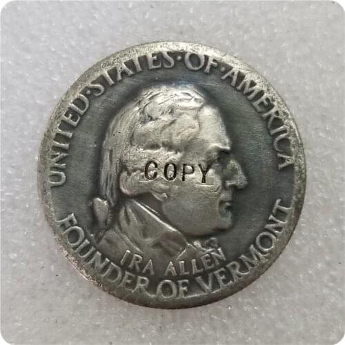 1927 Vermont Commemorative Half Dollar COPY commemorative coins-replica coins medal coins collectibles