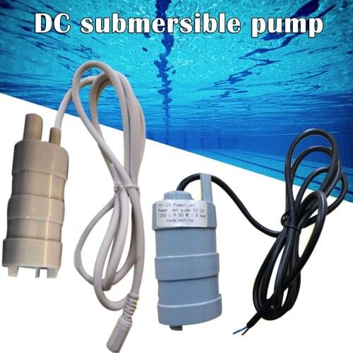 24V DC Submersible Flow Pumps 15 meters 10L/M Straight Micro Water Equipment for Engineering D1