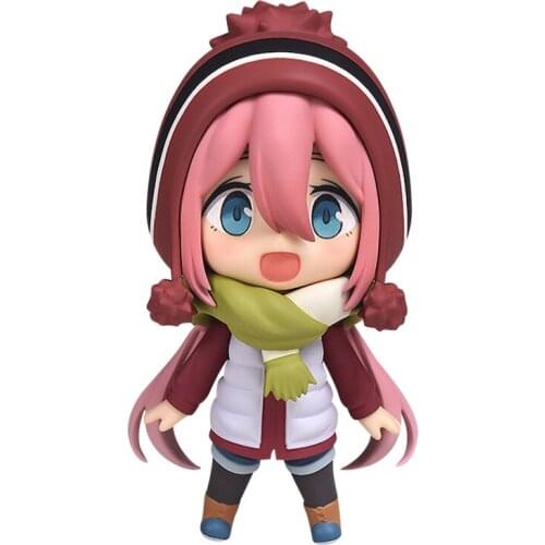 Pre-Sale Yuru Camp Kakamigahara Nadeshiko Q Version 10Cm Japanese Anime Figure Hand-Made Model Decoration Doll Toy Peripheral