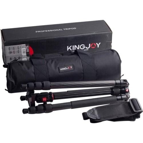 K1208+Q10 Professional Travel Portable Tripod Monopod with Ball head with Carrying Bag for DSLR Camera Shooting Filming
