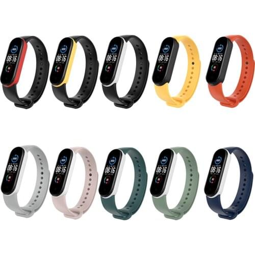 For Mi Band 6 Strap Silicone Replacement Wrist Band Belt for Xiaomi Mi Band 5 NFC Watch Band Bracelet for Mi Band 6 Accessories
