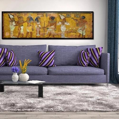 Retro Egypt Queen Cleopatra Poster Canvas HD Prints Oil Painting Ancient Egyptian Picture Mural Room Wall Art Bedside Home Decor