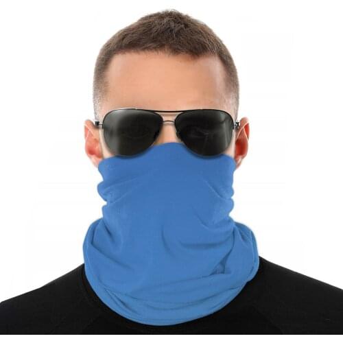 Blue Sky Scarves Neck Face Mask Unisex Halloween Tube Mask Seamless Bandana Dustproof Headband Biking Hiking