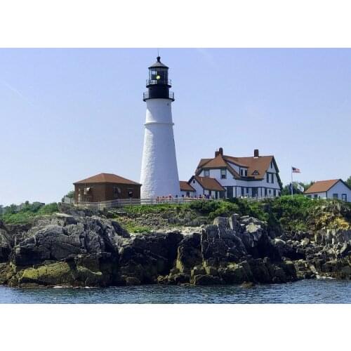 Custom Modern Home Decor Art Gift Building Landscape Oil Painting on Canvas for Christmas New Year Hand Painted Horizontal