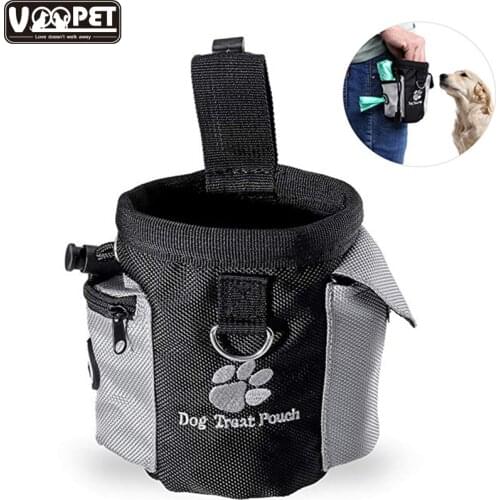 Pet Dog Training Treat Bag Dog Treat Pocket Drawstring Carries Pet Food Poop Bag Pet Hands Free Training Waist Bag Pet Product