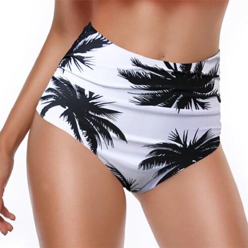 Panties Women High Waisted Bikini Swim Panties Shower Swimming Bathing Leopard Printing Shorts Bottom Panty
