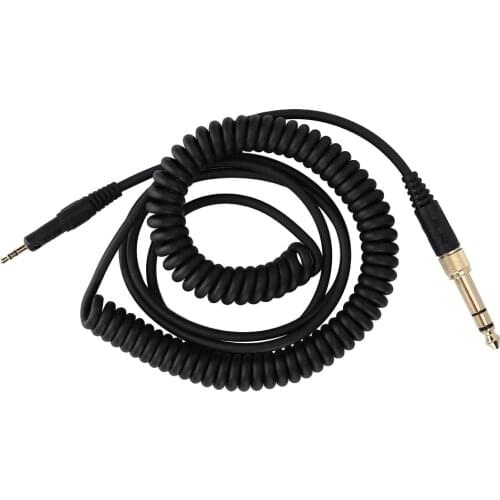 160CM Headphone Extended Cable Line Wire Audio Cord For ATH-M50x/M40x/M70x 6.5 To 3.5mm Gold-Plated Plug