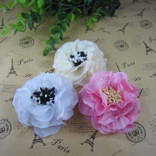 24pcs/lot Beautiful Flower in Womens Hair Accessories Female Girls Pony Floral Headwear Barrettes Woman Hair Ornament