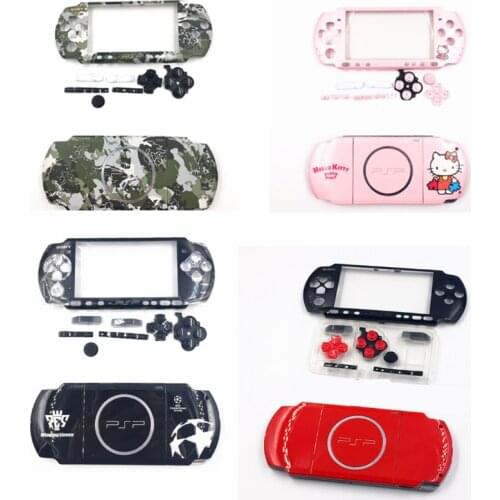 5pcs High quality full shell case housing cover replacemwnt for PSP3000 PSP 3000 black color with small repair parts