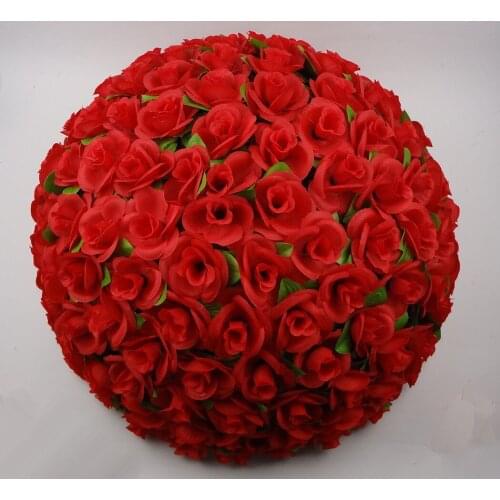 Free Shipping 55cm Artificial Silk Rose Hanging Flower Balls For Wedding Decoration