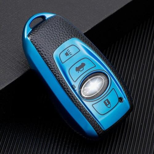 Hot Sale Soft TPU Car Key Case Cover For Subaru BRZ Forester Impreza STi WRX XV Crosstrek Legacy Outback 2015-2019 2/3 Buttons