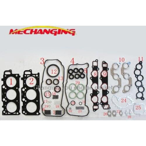 Customized LOGO FOR FOR TOYOTA AVALON LEXUS ES 3.0 1MZ 1MZFE Metal Engine Rebuilding Kits Engine SHIM Engine Gasket 04111-20161