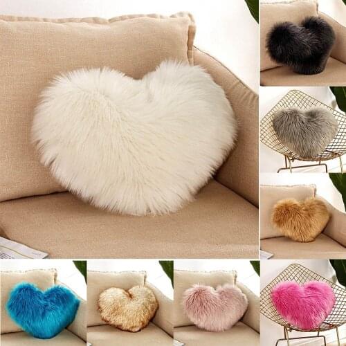 Soft Fur Plush Cushion Cover Home Decor Pillow Covers Living Room Bedroom Sofa Decorative Pillowcase 40*50cm Shaggy Fluffy Cover