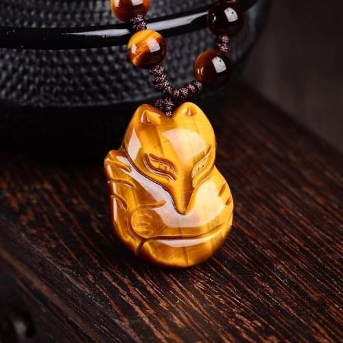 Natural Yellow Animal Jade Pendant Jadeite Charm Necklace Hand-Carved for Women Men Accessories Fashion Jewelry Man Chain